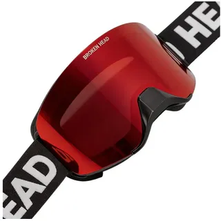Broken Head Motocross-Brille Magnetic-Struggler Rot Verspiegelt