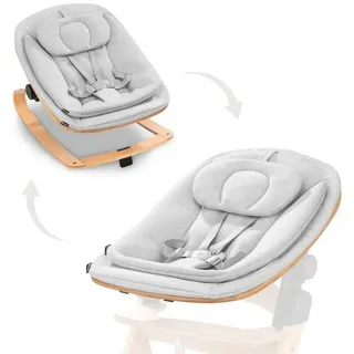 hauck Alpha + grey inkl. Alpha Bouncer 2 in 1 hearts grey