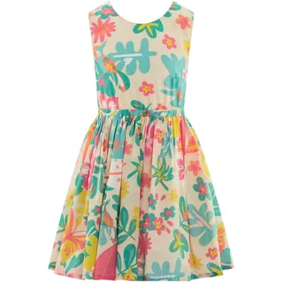 happy girls Sommerkleid Mädchenkleid beige 152 EU