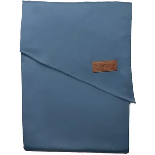 Shabany® Babytragetuch - 100% Bio Baumwolle - Babybauchtrage für Neugeborene Kleinkinder bis 15 Kg - Gewebt - inkl. Baby Wrap Carrier Anleitung - blau (brave)