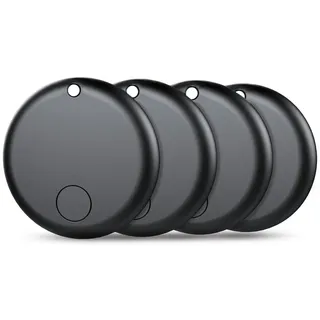 OYLCDI GPS Tracker mit iOS,Find My'' - Schlüsselfinder 4 St Bluetooth-Tracker (AirTag Alternative,Alarm für Schlüssel, Gepäck, Rucksack, etc) schwarz