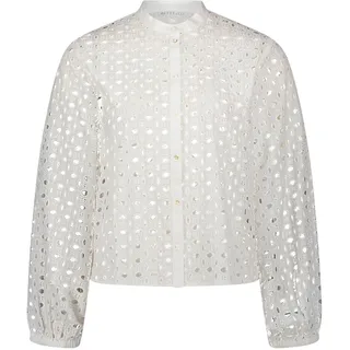 Betty & Co Spitzenbluse Weiß 44