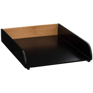 5 five simply smart 5five - bambus-dokumentenmappe "bava" schwarz