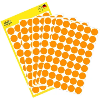 Avery Zweckform Klebepunkte leuchtorange Ø 12,0 mm, 270 St.