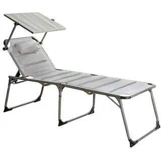 Solax-Sunshine Sonnenliege 193 x 67 x 48 cm Grau