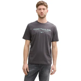 Tom Tailor T-Shirt mit Schriftzug Schwarz L