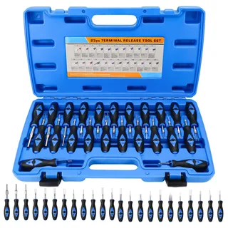 KXVXXV 23-TLG Auspinnwerkzeug Kfz Set Auspinwerkzeug Entriegelungswerkzeug | Kfz Stecker Terminal Removal Tool Kit mit Transportkoffer für Entferner Ahrzeug Kabelbaum Steckverbinder