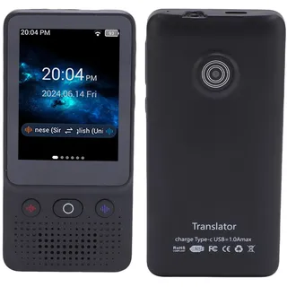 Sprachtranslator -Gerät, AI Smart Translator, 2 -Wege -Voice -Übersetzung von Echtzeit, Unterstützung von 138 Sprachen, Offline & Foto & & WLAN -Übersetzung