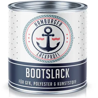 Hamburger Lack-Profi 2K Bootslack GLÄNZEND für GFK, Kunststoff & Polyester Schwarz RAL 9005 Yachtlack Yachtfarbe Bootsfarbe (1 L)