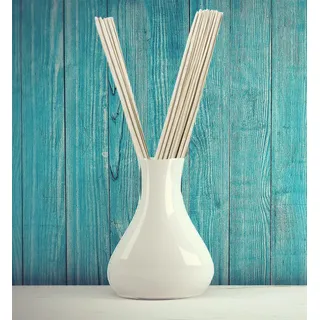 Schilfrohr-Duftstäbchen 20 Stück, Deko-Duft-Stäbe, Raumduftstäbe ca. 90 cm lang (Sandelholz)