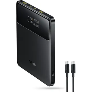 Baseus Powerbank 20000mAh 100W PD Schlanker externer Akku QC 4.0 Schnellladegerät, Blade H1 für Laptops, MacBook, iPad, iPhone 16 15 pro max, Switch, Steam Deck, Samsung Galaxy, AirPods, 2024 Upgraded