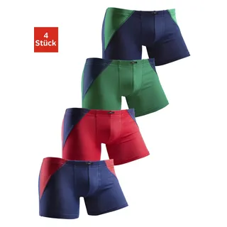 H.I.S. H.I.S Boxer (Packung, 4 St.), mit coolem Colorblocking für einen sportlichen Auftritt