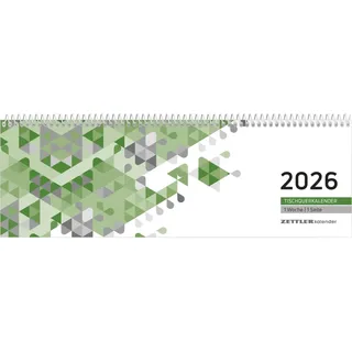 Zettler Tischquerkalender 1W/1S 2026