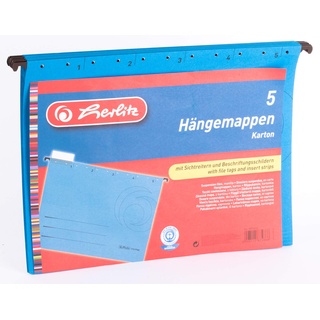 Herlitz 5874664 Hängemappe blau 5er Packung