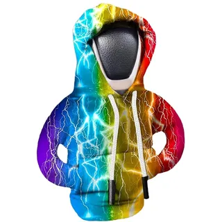 LAKPYN 1PCS Schalthebel Hoodie Mini-Hoodie-Schaltknauf-Abdeckung Auto Schalthebel Abdeckung Lustige Hoodies Auto Schalthebel Innenraum Dekoration für personalisierten Fahrzeug-Look(B)
