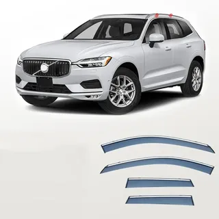 Windabweiser für Volvo XC60 2018-2022 2023 2024 2025, Autofenster Regenschutz, Seitenfenster Windabweiser, Regen- und Schnee Wetter Deflektoren