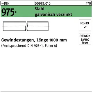 REIDL DIN 975 Gewindestange VG M16x1000 Stahl galvanisch verzinkt