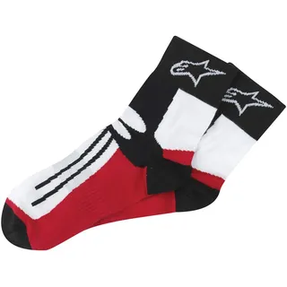 Motorcycle Alpinestars Racing Road Socks Short Black Red L/XXL