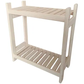 Stolarstwo Wochnik S.C. Holzregal Standregal Modulares Regal Stapelbar Kellerregal Haushaltsregal Kiefer Breite 25 cm Lange 44 cm Höhe 45 Oder 60 cm 2 Oder 3 Einlegeböden (Kompakt)