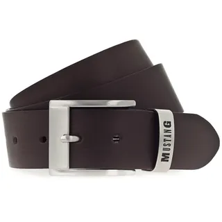 Mustang Herrengürtel Leder 4 cm braun 105