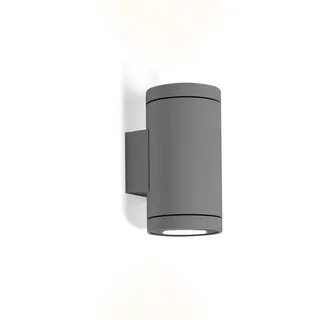 Wever & Ducré Außenwandleuchte TUBE WALL 2.0 PAR16, IP65, Up/Down, 2x GU10 max. 35W, Dunkelgrau WEV-711220D0