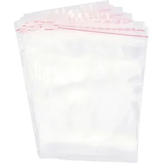 TRU Components Druckverschlussbeutel ohne Beschriftungsstreifen (B x H) 80mm x 120mm Transparent Polyethylen