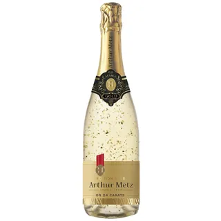 Arthur Metz - Gold Edition, 24 Karat, Sekt mit echten, feinen Goldflocken (1 x 0,75 l)