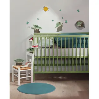 KOMAR Star Wars The Mandalorian Grogu Sunshine - Größe 50 x 70 cm (Breite x Höhe) - Kinderzimmer, Wandsticker
