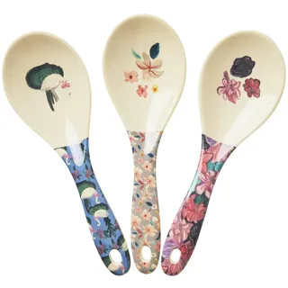 Rice 3 x Salatlöffel aus Melamin A New York Minute Prints