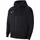 Fleece Kapuzenjacke Kinder black/white XS 122-128 cm