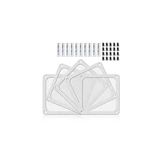 YIMATEECO Lüfterabdeckungen 120mm PC Staubfilter mit Magnetrahmen, Nylon 80 Maschen Ultrafein Mesh Filter Staubdicht für Computer-Kühlerlüfter, PC-Kühler Lüftergitter (Nylon, 120 * 120mm, 5Stü, Weiß)