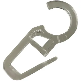 rewagi Faltenlegehaken, Gardinenhaken, Gardinengleiter, Gardinenzubehör - Öse 12mm transparent - 25, 50, 100, 200, 500, 1000 Stück (50 Stück)