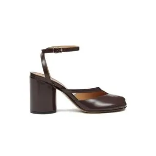 Maison Margiela Hohe Schuhe - Tabi Sandal Pump H80 Brown - Gr. 38 (EU) - in Beige - für Damen