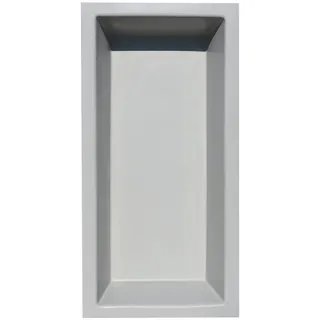 GFK Rechteckbecken (Grau) 200 x 100 x 35cm Teichbecken Rechteckig Gartenteich