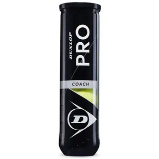 Dunlop Tennisball Pro Coach - für Coaching und Trainingseinheiten (1x4er Dose), gelb