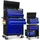 9 Fächer inkl. Koffer Blau