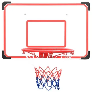 vidaXL Basketball Rückwand Set für die Wandmontage 5-TLG. Basketballbrett Basketballkorb Basketballring Basketballnetz Basketballanlage