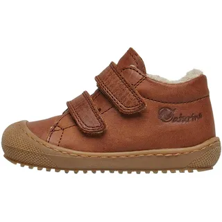 NATURINO Racoon VL-Lauflernschuhe mit Wollfutter, Cognac 22