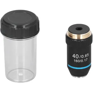 40-fach Achromatisches Mikroskopobjektiv mit Hoher Vergrößerung, 20,2-mm-Gewinde für Zusammengesetzte Lupenzubehör