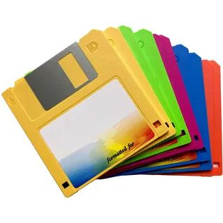 Kinetxiaxia 3,5 Zoll Floppy Disketten - 10er Pack (Mehrfarbig, 1,44 MB, Discontinuado)