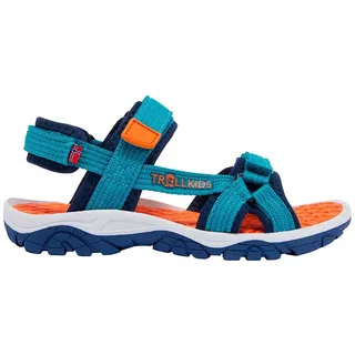 TROLLKIDS Oslofjord Sandalen - Lake Blue / Bright Orange - EU 40