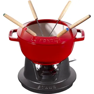 Staub Fondue Set Kirschrot