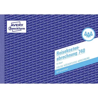 Avery Zweckform Formularbuch Reisekostenabrechnung A5 Weiß