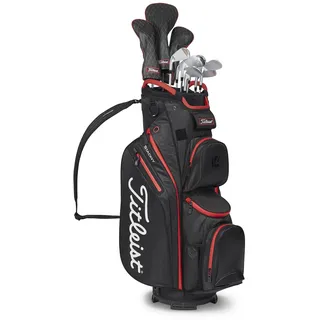 Titleist StaDry Cart 14 Trolleybag wasserdicht schwarz/rot