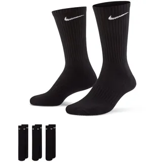 Nike Everyday Cushioned Crew-Trainingssocken Black/White 38-42