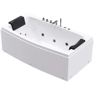 Home Deluxe NOOR Whirlpoolbadewanne 173 x 80 cm (ca. 84 cm)