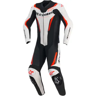 Alpinestars GP Force V2 Lederkombi 1tlg. - weiß-schwarz-neonrot - 58