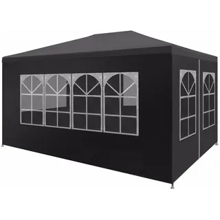 vidaXL Partezelt 4 x 3 m inkl. 4 Seitenteile Anthrazit