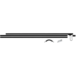 Paulmann Licht Paulmann URail Basis Set, 3x1m Schiene, Metall, Schwarz matt, max 1000W, 230V, Schienensystem, in