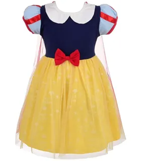 Lito Angels Prinzessin Schneewittchen Kleid Kostüm Sommer Tüllkleid Verkleidung für Baby Mädchen Größe 6-12 Monate 74 80, Gelb 099 (Tag-Nummer 80)